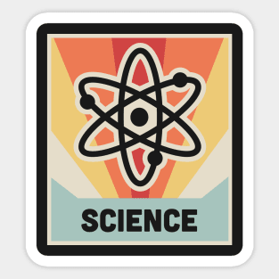 SCIENCE –– Vintage Atom Design Sticker